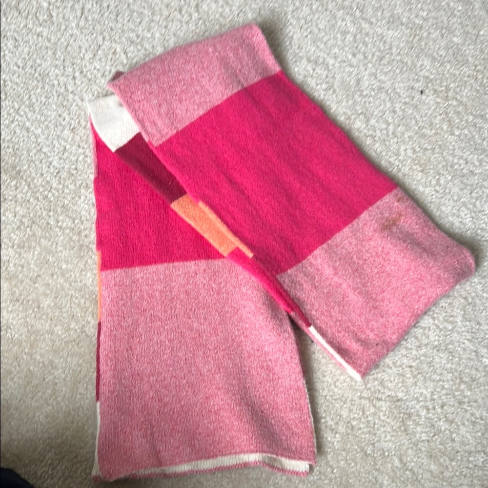 Colorful Pink and Red reversible Scarf American Eagle Brand